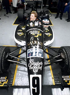 Christian Horner in his car at Silverstone, 14th February 1994 Christian Horner in his car at Silverstone, 14th February 1994