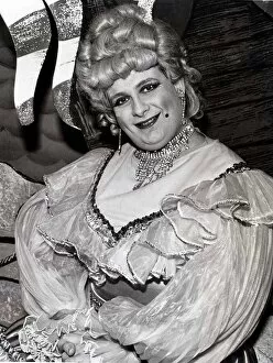 Images Dated 13th January 1977: Christopher Biggins actor dressed as a Pantomime dame