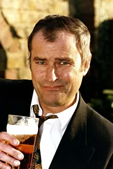 Christopher Ellison actor - drinking a pint of beer Christopher Ellison actor - drinking a pint of beer