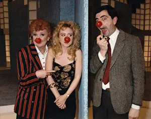 Cilla Black and Rowan Atkinson on 'Blind Date'. March 1993 P017766 Cilla Black and Rowan Atkinson on 'Blind Date'. March 1993 P017766