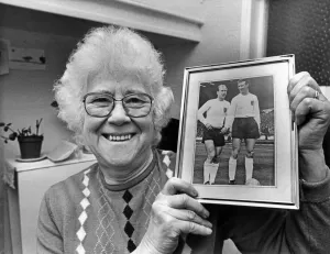 Cissie Charlton, mother of Jack and Bobby Charlton, posed at home Cissie Charlton, mother of Jack and Bobby Charlton, posed at home