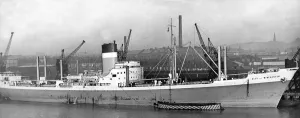 The City of Winchester needs plenty of room at Newcastle Quay in 1954 The City of Winchester needs plenty of room at Newcastle Quay in 1954
