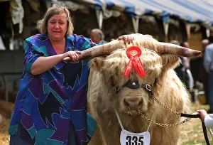 Clarissa Dickson-Wright of TVs Two Fat Ladies at Royal Highland Show Ingliston with Clarissa Dickson-Wright of TVs Two Fat Ladies at Royal Highland Show Ingliston with
