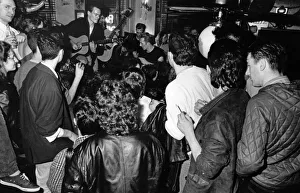 The Clash playing live inside Dukes bar in Glasgow, as part of their Busking Tour The Clash playing live inside Dukes bar in Glasgow, as part of their Busking Tour