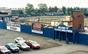 Cleveland Park Stadium in Middlesbrough. 12th June 1989 Cleveland Park Stadium in Middlesbrough. 12th June 1989