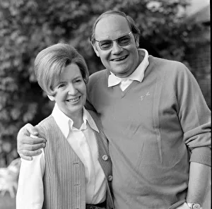 Cliff Mitchelmore and his wife Jean Metcalfe at their home in Reigate, Surrey Cliff Mitchelmore and his wife Jean Metcalfe at their home in Reigate, Surrey