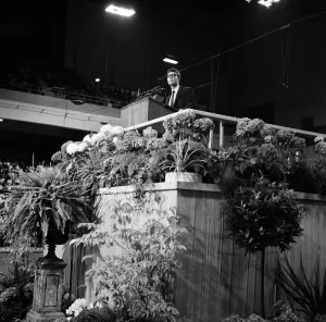 Cliff Richard attends the Billy Graham service at Earls Court. 16th June 1966 Cliff Richard attends the Billy Graham service at Earls Court. 16th June 1966
