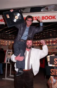 CLIFF RICHARD AND GEOFF CAPES PROMOTE CLIFF'S SINGLE STRONGER' CLIFF RICHARD AND GEOFF CAPES PROMOTE CLIFF'S SINGLE STRONGER'