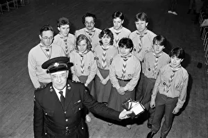 Cliffe Tyke venture scouts receive their first aid certificates from Divisional Cliffe Tyke venture scouts receive their first aid certificates from Divisional