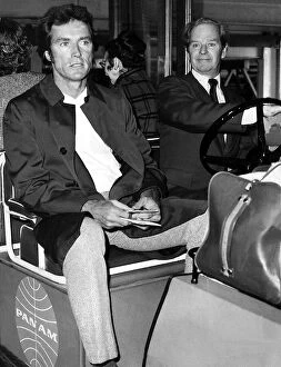 Images Dated 3rd May 1974: Clint Eastwood Cowboy Actor leaving Heathrow for New York dbase