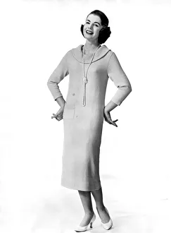 Clothing Fashion 1957: Model Pat Goddard. December 1957 P021513 Clothing Fashion 1957: Model Pat Goddard. December 1957 P021513