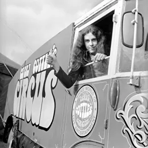 Clown John Grimaldi pictured at the circus at Finsbury Park, London Clown John Grimaldi pictured at the circus at Finsbury Park, London