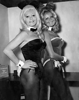 Club Night Bunny Girls. November 1973 P018480 Club Night Bunny Girls. November 1973 P018480