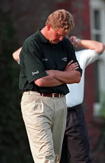 Colin Montgomerie Golfer looks dejected after missing the cut in the 1996 British Open Colin Montgomerie Golfer looks dejected after missing the cut in the 1996 British Open