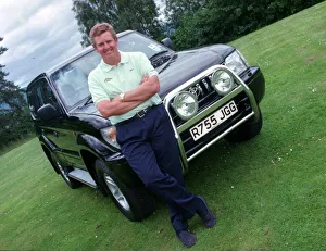 Colin Montgomerie and Toyota Colorado July 1998 Scot golfer with car for Road Colin Montgomerie and Toyota Colorado July 1998 Scot golfer with car for Road