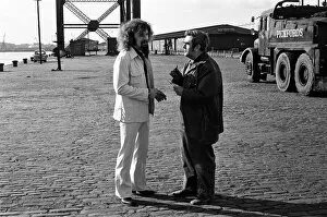 Images Dated 3rd April 1975: Comedian Billy Connolly in Glasgow, Scotland. 3rd April 1975