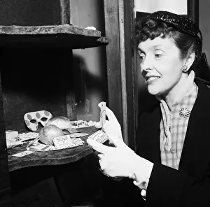 Comedian Joyce Grenfell seen here in the Penny Plain Revue. 29th April 1952 Comedian Joyce Grenfell seen here in the Penny Plain Revue. 29th April 1952