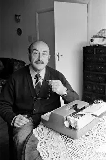 Images Dated 29th April 1970: Comedy script writer Talbot Rothwell at work in his Fulking, Sussex, home