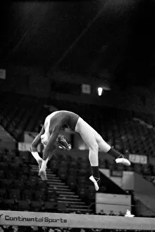 Images Dated 15th April 1977: Competitors in the 'Champions All'Gymnastics competition at Wembley