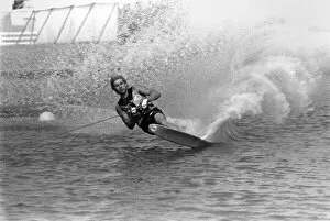 Images Dated 1st September 1975: Competitors at the: World Water Ski championships. September 1975