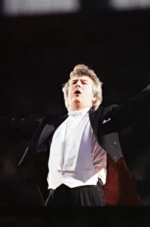 Images Dated 29th May 1993: Conductor Owain Arwel Hughes at the Cor World Choir concert at Cardiff Arms Park