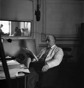 Conductor Sir Thomas Beecham. June 1950 O24826 Conductor Sir Thomas Beecham. June 1950 O24826