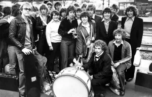 Consett Junior Brass Band on their way to London for a parade on July 9, 1980 Consett Junior Brass Band on their way to London for a parade on July 9, 1980