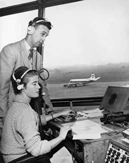 Control Tower at Renfrew Airport, Scotland, 21st October 1960 Control Tower at Renfrew Airport, Scotland, 21st October 1960