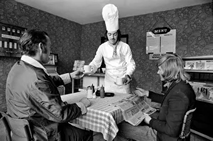 Cordon Bleu Chef Luis Huber pictured at his roadside Cafe 'Knight Of The Road" Cordon Bleu Chef Luis Huber pictured at his roadside Cafe 'Knight Of The Road"