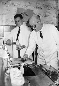 Coventry Fish and Chip men. Circa November 1967 Coventry Fish and Chip men. Circa November 1967