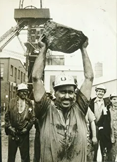 Coventry miner Wally Wileman with some of his work mates Coventry miner Wally Wileman with some of his work mates