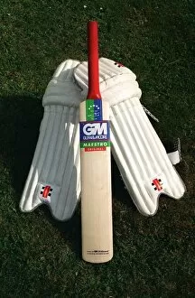 Images Dated 10th October 1996: Cricket Bat and Pads DBase