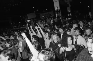 The crowd watching Kylie Minogue in concert at the Ritzy nightclub in Hurst Street The crowd watching Kylie Minogue in concert at the Ritzy nightclub in Hurst Street