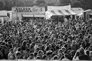 Crowds at WOMAD festival at Rivermead in Reading, Berkshire, 18th July 1992 Crowds at WOMAD festival at Rivermead in Reading, Berkshire, 18th July 1992
