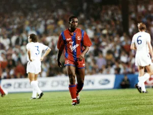 Crystal Palace footballer Andy Gray in action during the match against Leeds United Crystal Palace footballer Andy Gray in action during the match against Leeds United