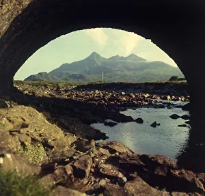 The Cullins, Isle of Skye under the old bridge over the Red Burn Scotland Circa 1990 The Cullins, Isle of Skye under the old bridge over the Red Burn Scotland Circa 1990