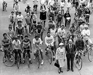 Cyclists taking part in the Darlington Border Bike Ride Cyclists taking part in the Darlington Border Bike Ride
