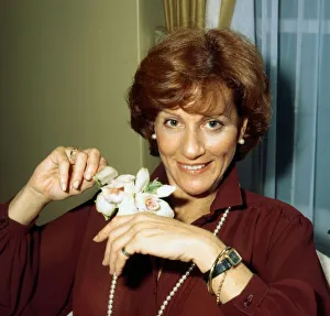 Cynthia Harris actress holding flower November 1978 Cynthia Harris actress holding flower November 1978