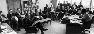 Daily Mirror editorial staff meeting with the Editor Lee Howard Also at Daily Mirror editorial staff meeting with the Editor Lee Howard Also at