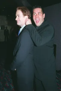 Dale Winton TV Presenter January 1998 with actor Kevin Kline at the Premier of Dale Winton TV Presenter January 1998 with actor Kevin Kline at the Premier of