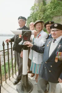 Dame Vera Lynn opens English Heritage Hellfire Corner at Dover Castle, Kent. England Dame Vera Lynn opens English Heritage Hellfire Corner at Dover Castle, Kent. England