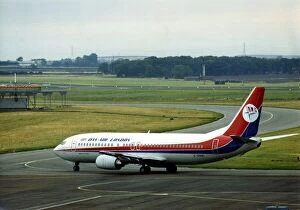 Images Dated 27th September 1990: A Dan-Air Boeing 737, airliner / aircraft at Newcastle Airport
