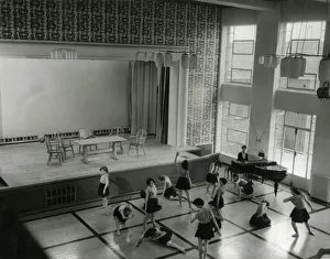 Dance classes at Mary Linwood Girls School, Leicester, 1959 Dance classes at Mary Linwood Girls School, Leicester, 1959