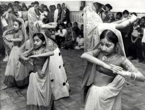 Dancers perform the Garba Dance at the Hindu Temple, Merches Place, Grangetown Dancers perform the Garba Dance at the Hindu Temple, Merches Place, Grangetown