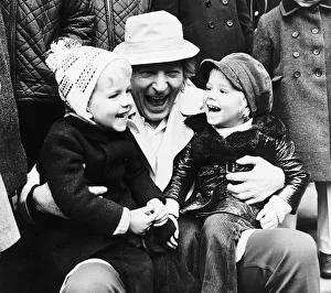 Danny Kaye making two toddlers laugh in London - November 1971 Guy Murray Danny Kaye making two toddlers laugh in London - November 1971 Guy Murray