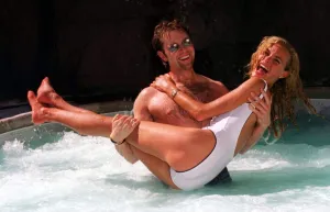 Darren Day and Tracey Shaw frolic in the pool in Las Vegas Darren Day and Tracey Shaw frolic in the pool in Las Vegas