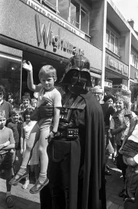 Darth Vader paid a visit to Hinckley in August 1983. The character from Star Wars was at Darth Vader paid a visit to Hinckley in August 1983. The character from Star Wars was at