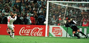 David Batty of England misses penalty June 1998 against Argentina in David Batty of England misses penalty June 1998 against Argentina in