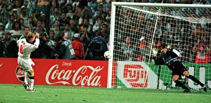 David Batty of England misses penalty June 1998 against Argentina in the World Cup David Batty of England misses penalty June 1998 against Argentina in the World Cup