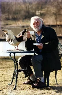 Images Dated 29th February 1996: David Bellamy checks out the new Weland Experience Unit at the Washington Wildfowl Park